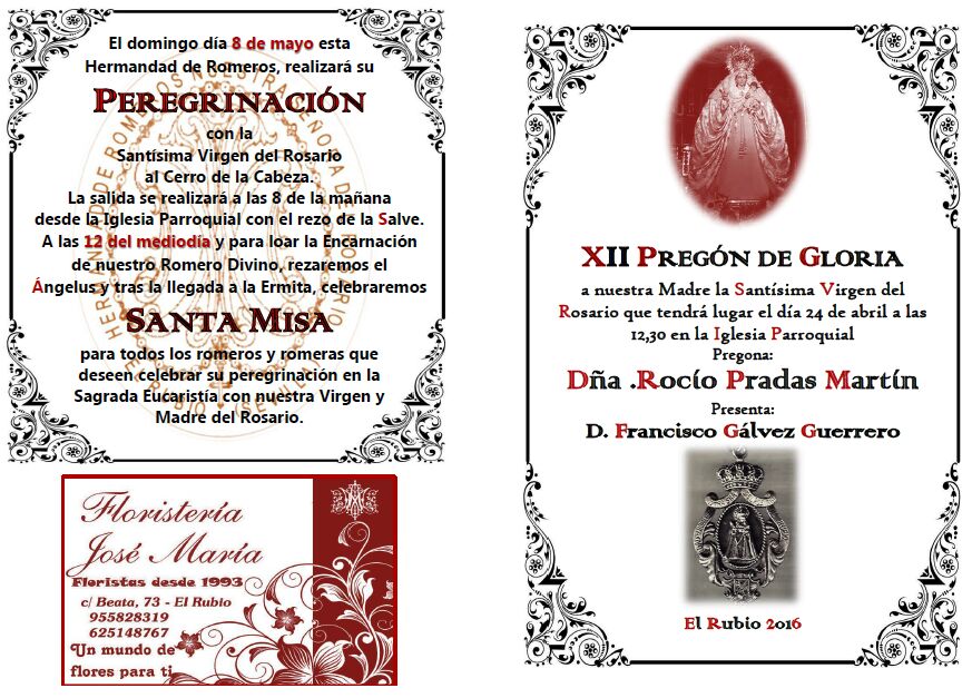 ROMERÍA FOLLETO 2016.