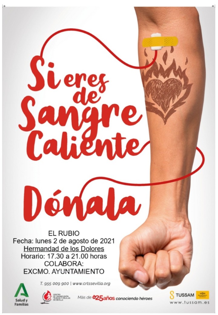 DONACIÓN SANGRE EL RUBIO 2 AGOSTO 2021