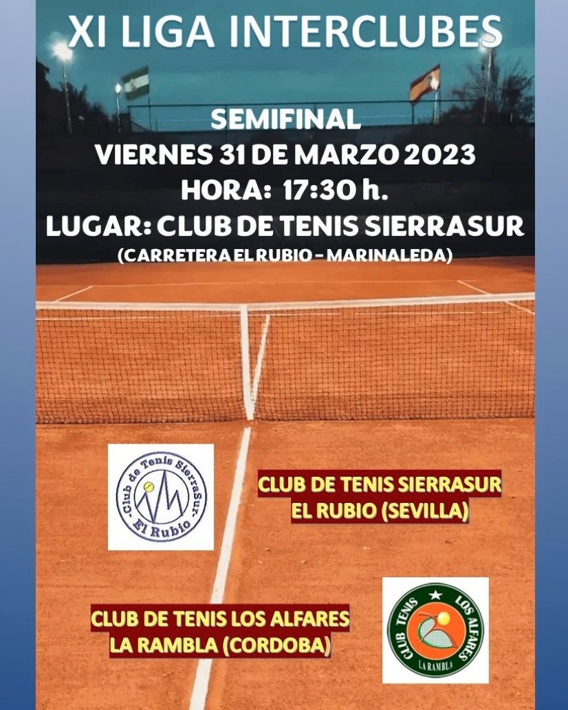 LA SEMIFINAL DE LA LIGA INTERCLUBES SE DISPUTA EN EL RUBIO