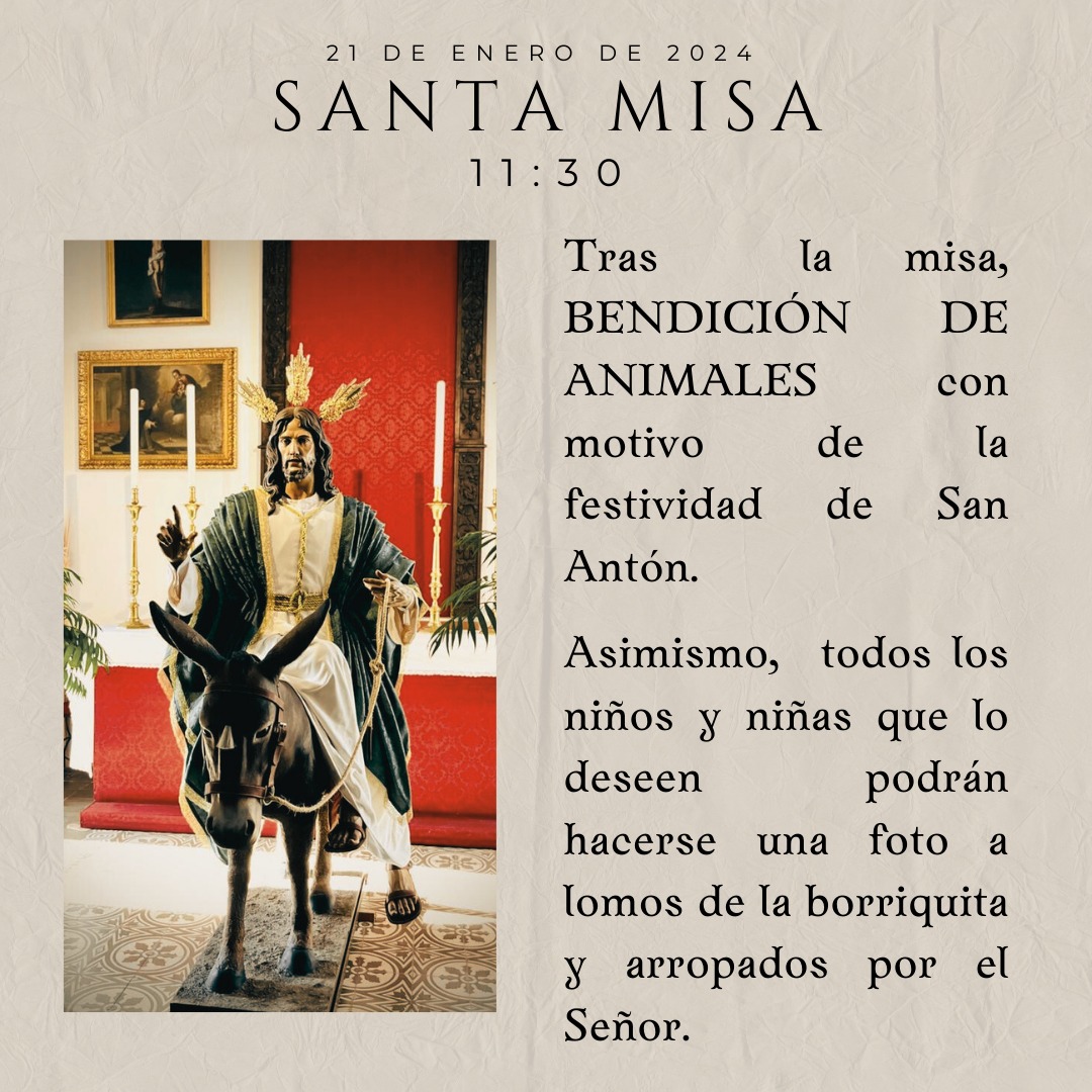 SAN ANTÓN BENDICIÓN DE ANIMALES 2024