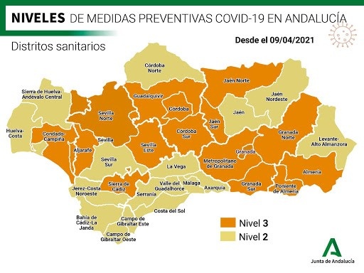SE ELEVA A NIVEL 3 DE ALERTA SANITARIA EL RUBIO Y TODO EL DISTRITO SANITARIO ESTE DE LA PROVINCIA DE SEVILLA .