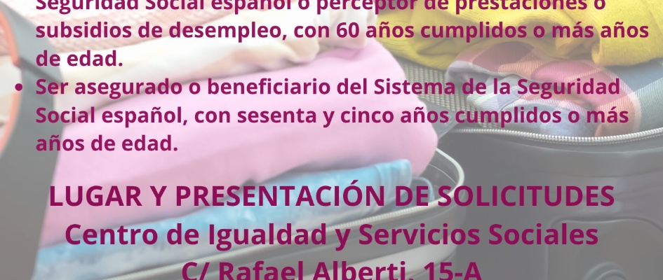 ABIERTAS LAS SOLICITUDES PARA TURISMO SOCIAL DEL IMSERSO 2025