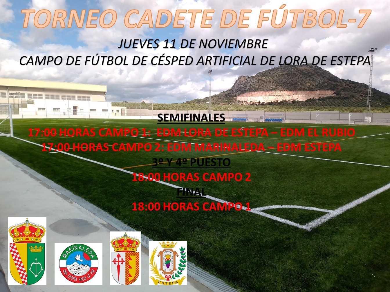 LA ESCUELA DEPORTIVA MUNICIPAL DE FÚTBOL DE EL RUBIO DISPUTARÁ MAÑANA EL TORNEO CADET