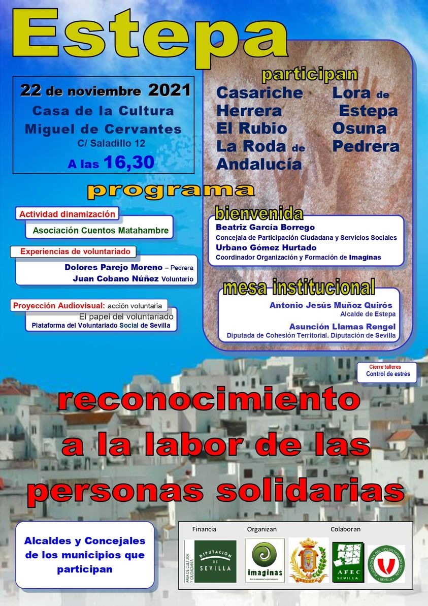 RECONOCIMIENTO A LA LABOR DE LAS PERSONAS SOLIDARIAS