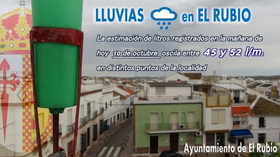 Primeras lluvias otoñales en El Rubio