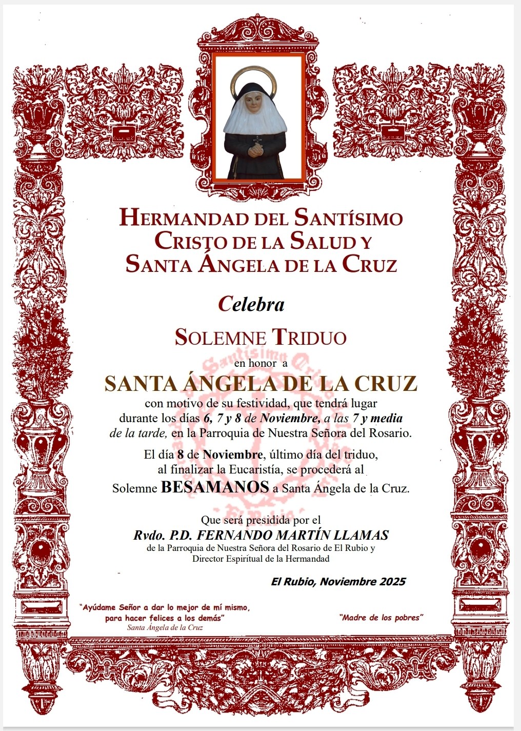 38.-TRIDUO SANTA ÁNGELA 2025