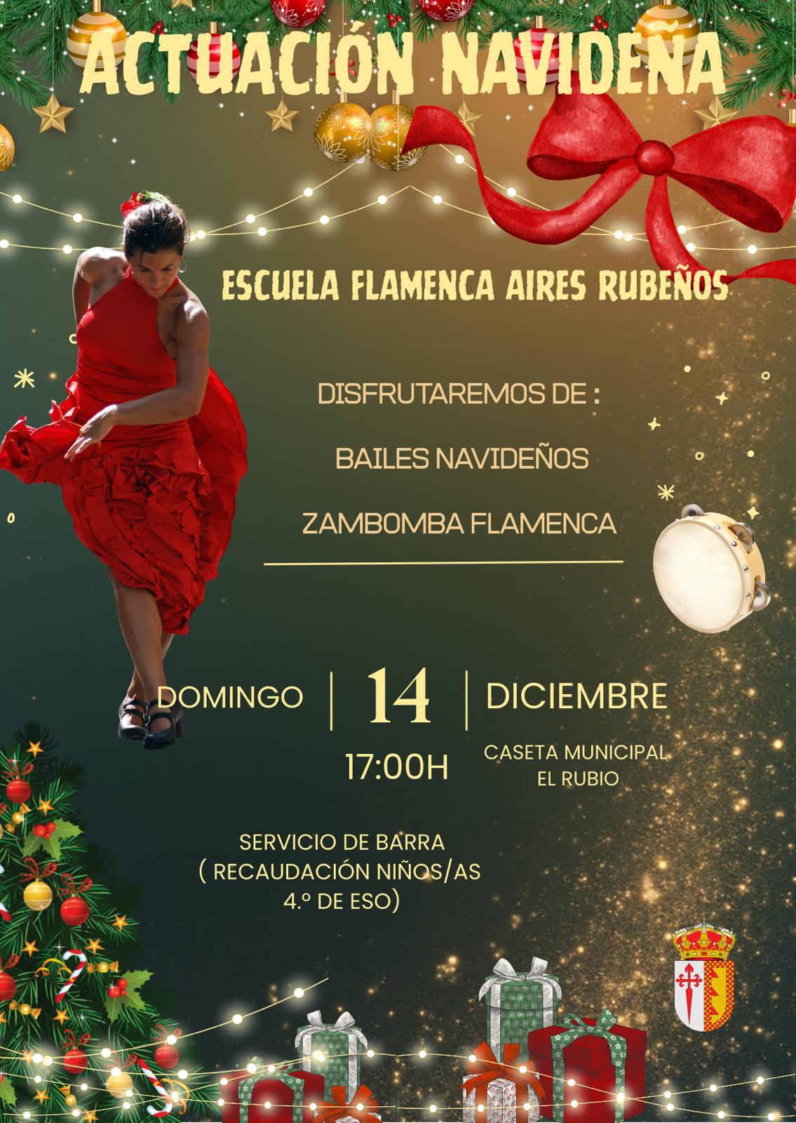 ACTUACIÓN NAVIDEÑA DE LA ESCUELA FLAMENCA AIRES RUBEÑOS