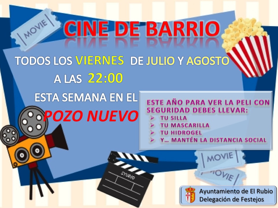 CINE POZO NUEVO 24 JULIO 2020