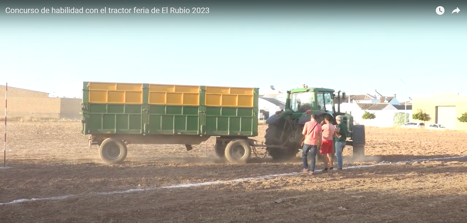 Concurso de habilidad con el tractor feria de El Rubio 2023
