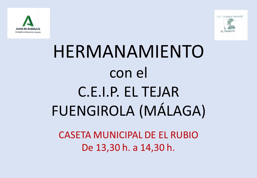HERMANAMIENTO CEIP EL TEJAR FUENGIROLA MÁLAGA