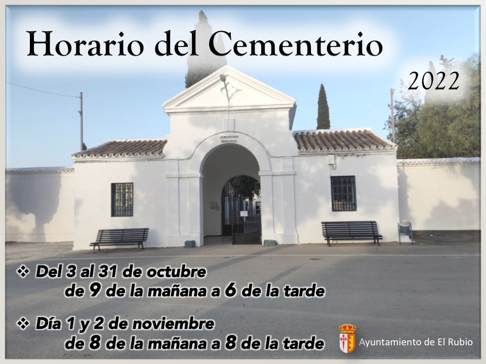 HORARIO DE APERTURA DEL CEMENTERIO MUNICIPAL