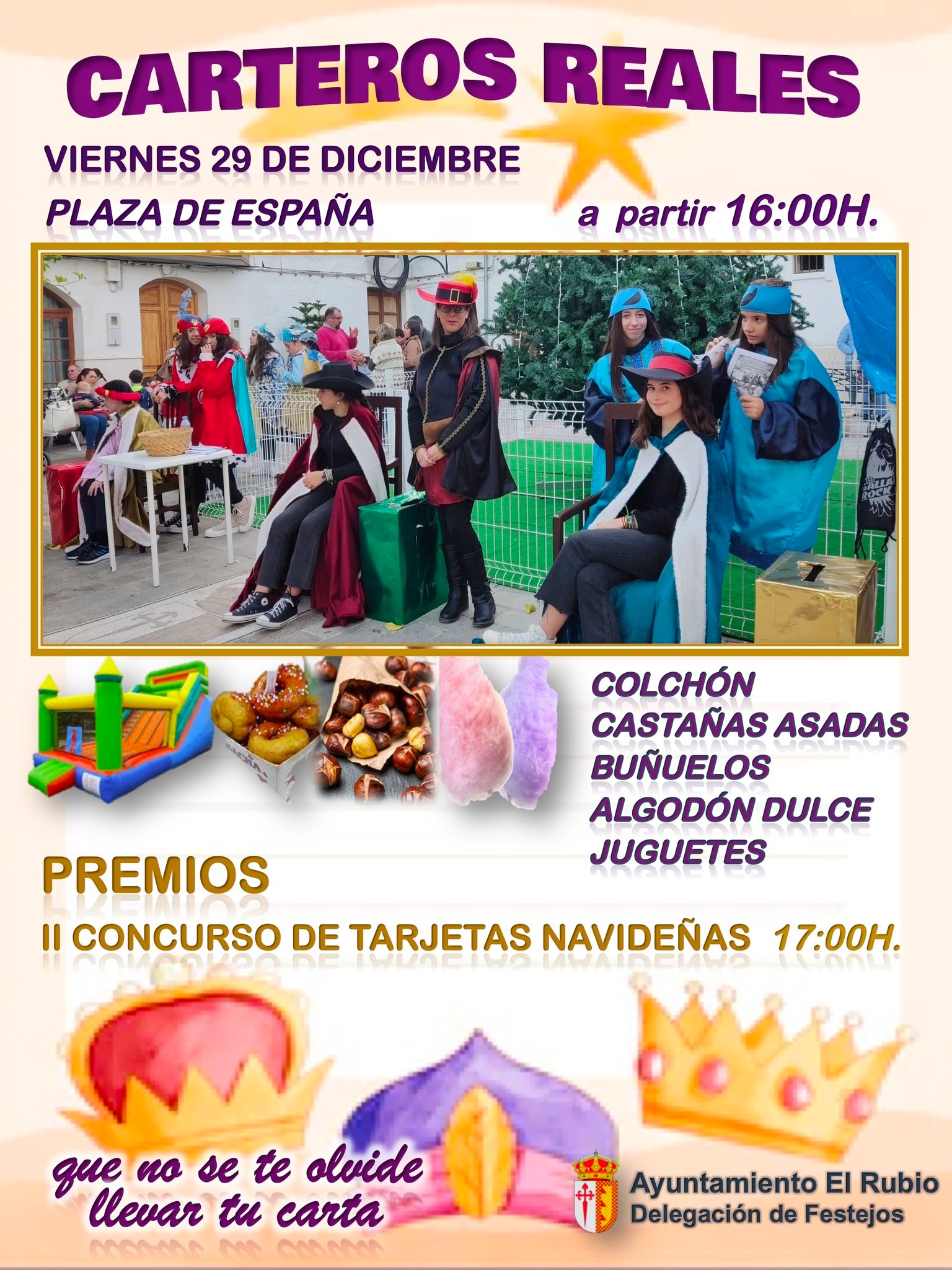 LOS CARTEROS REALES VISITAN EL RUBIO