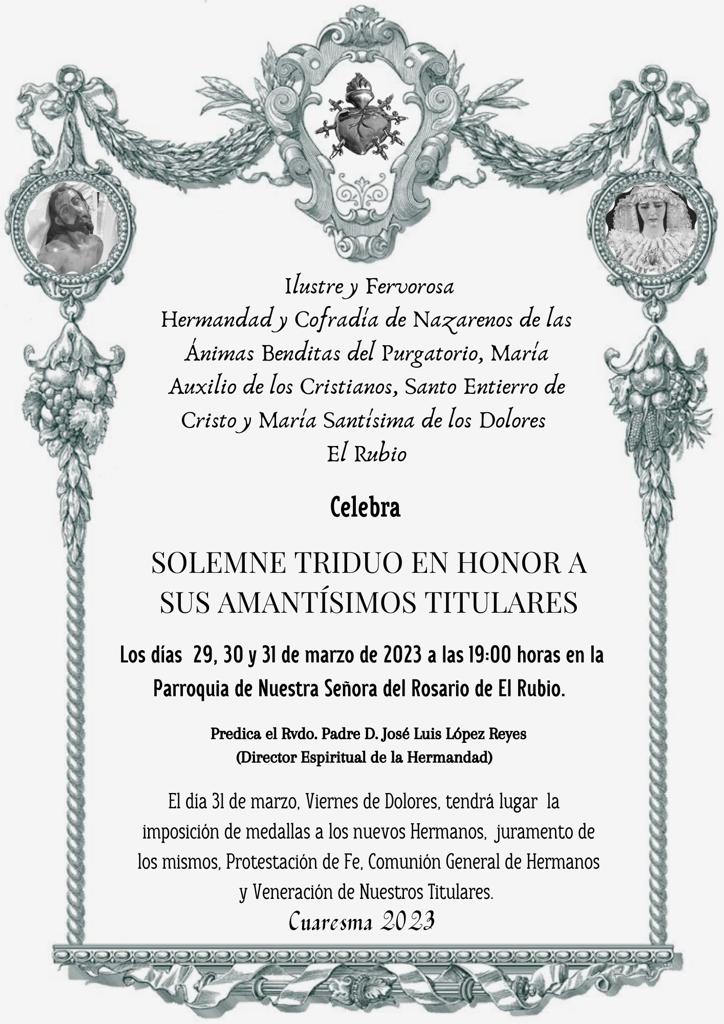 TRIDUO DE LOS DOLORES