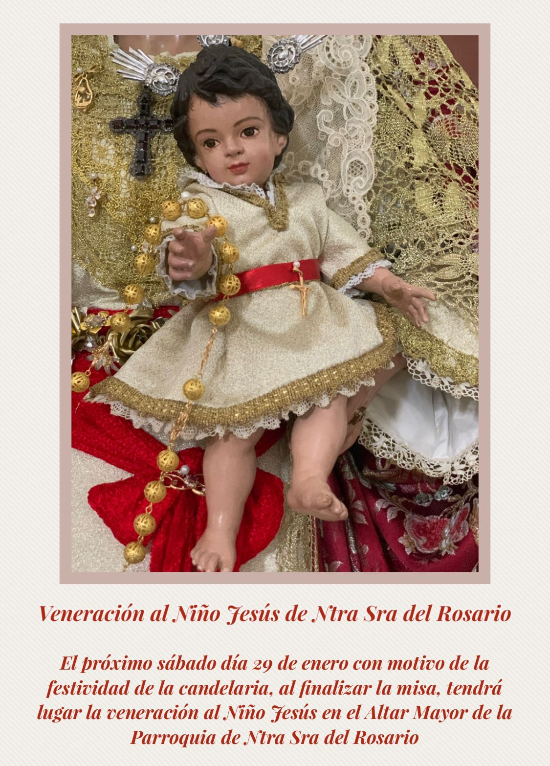 VENERACIÓN NIÑO JESÚS 29 ENERO 2022