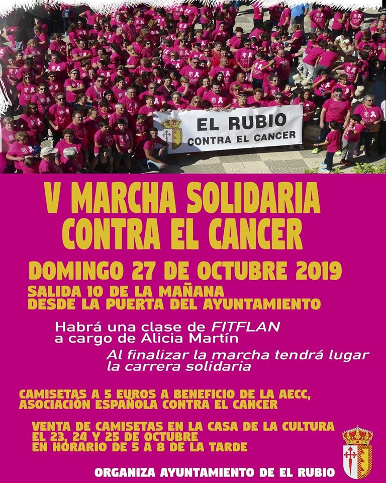 38.-V MARCHA SOLIDARIA CONTRA EL CÁNCER 27 OCTUBRE 2019