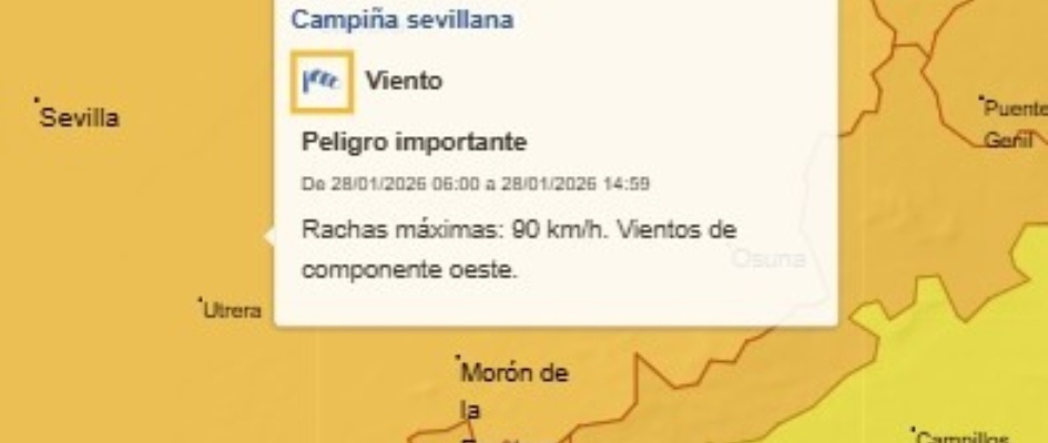 1.-LA AGENCIA ESTATAL DE METEREOLOGÍA AUMENTA A NIVEL NARANJA LA ALERTA POR VIENTO