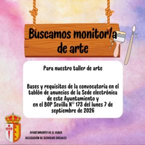 1.-OFERTA DE EMPLEO PARA MONITORA DE ARTE Y DE PUNTO