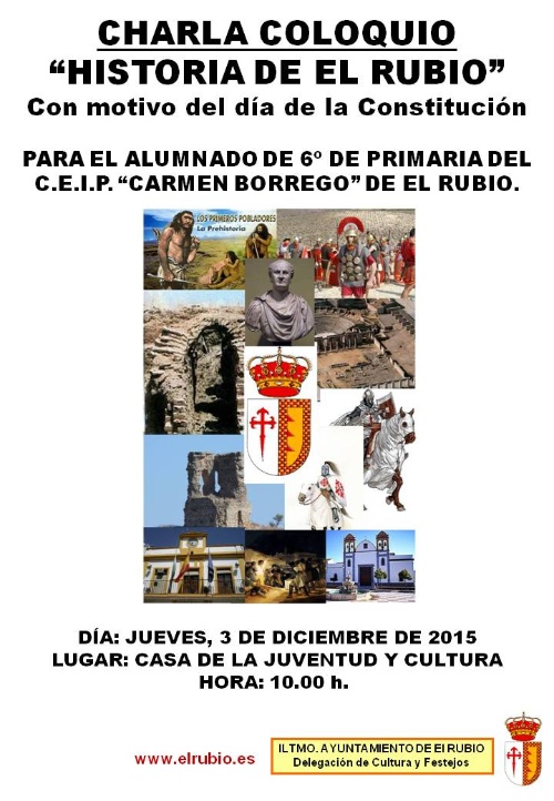 CARTEL CHARLA COLEGIO HISTORIA 2015.