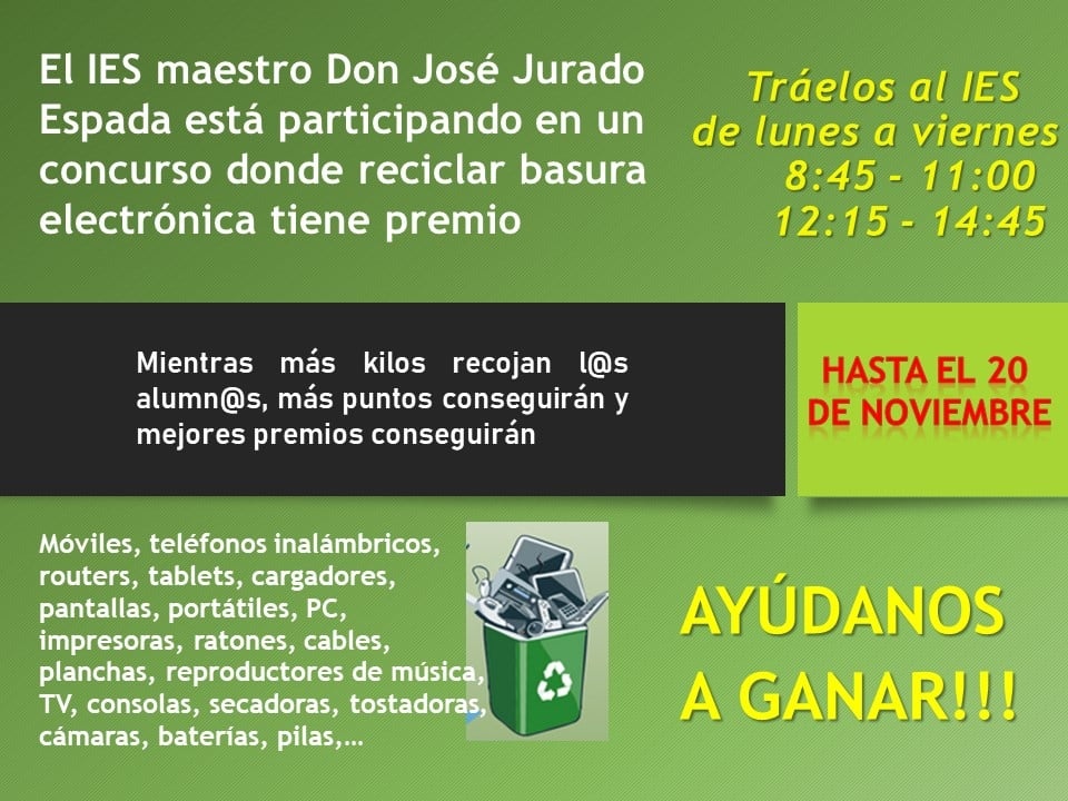 Reciclar basura electrónica tiene premio