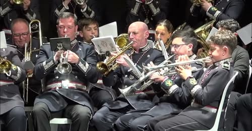 Concierto en teatro auditorio de El Rubio de la Agrupación Musical Dulce Nombre de Jesús de Estepa
