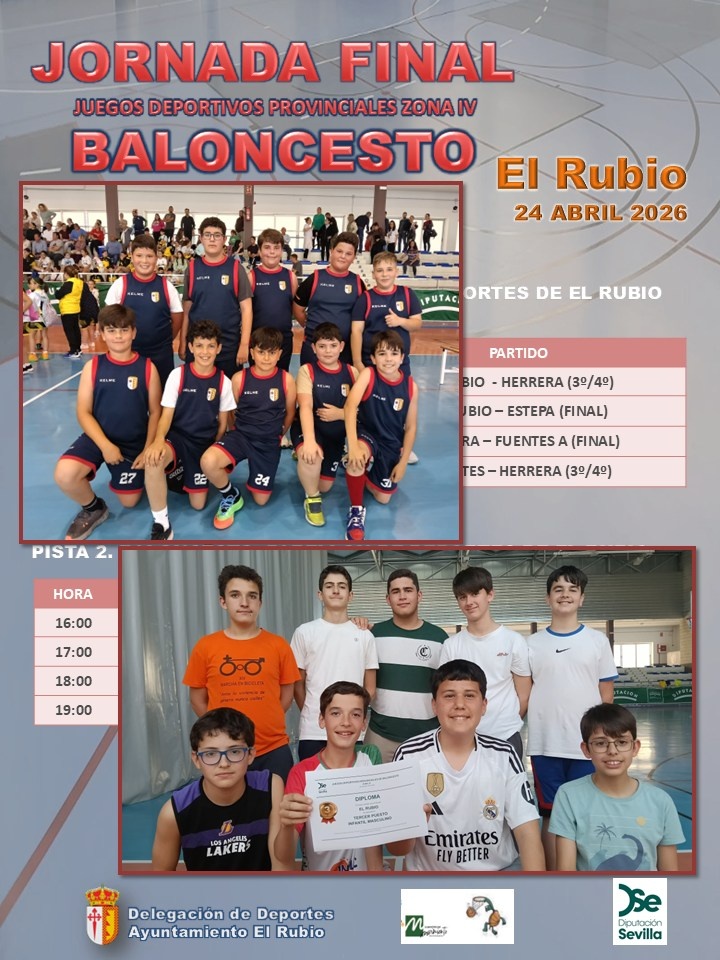 2.-JORNADA FINAL DE LOS JUEGOS DEPORTIVOS PROVINCIALES ZONA IV