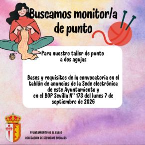 2.-OFERTA DE EMPLEO PARA MONITORA DE ARTE Y DE PUNTO