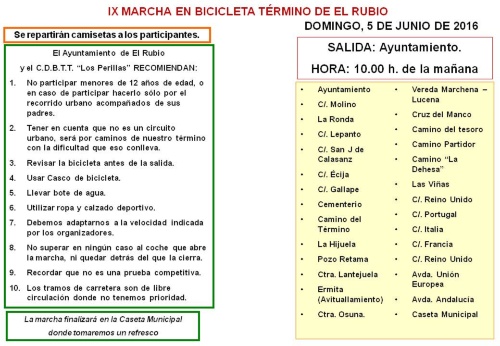 INTERIOR MARCHA EN BICICLETA 2016