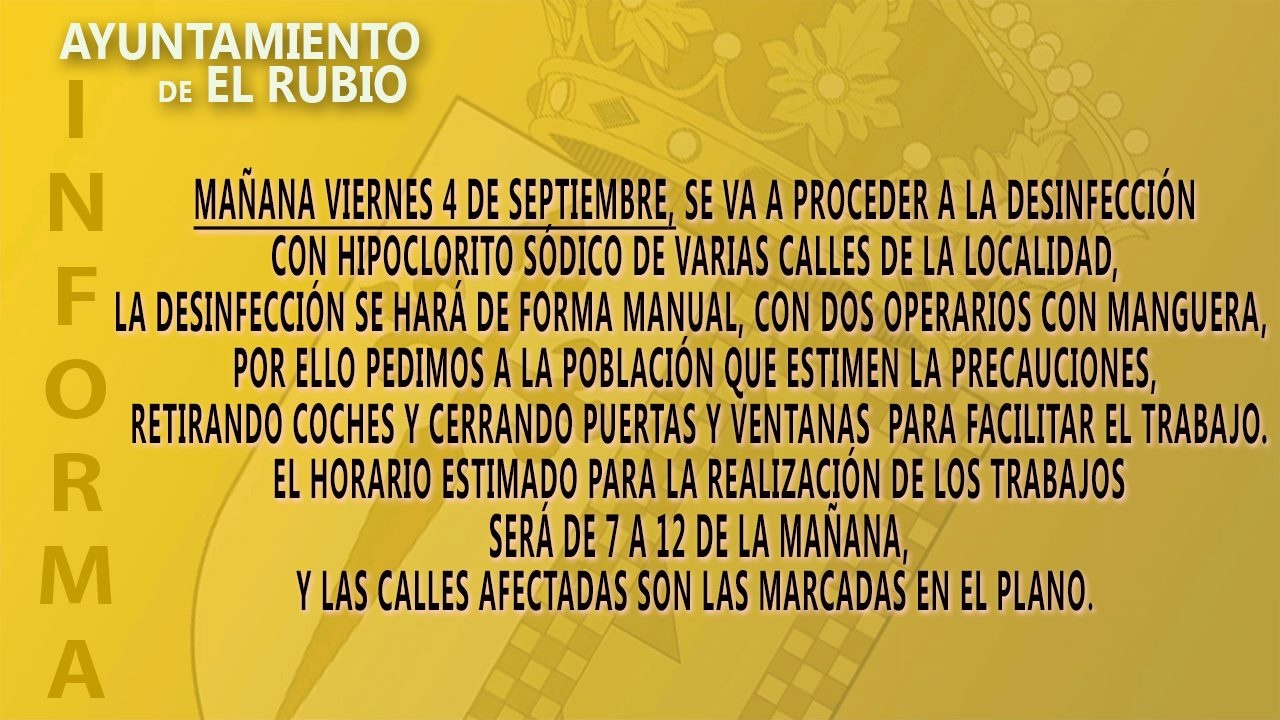 75.-DESINFECCIÓN VIERNES 4 SEPTIEMBRE 2020