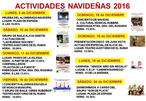 INTERIOR ACTIVIDADES FIESTAS NAVIDEÑAS 2016.