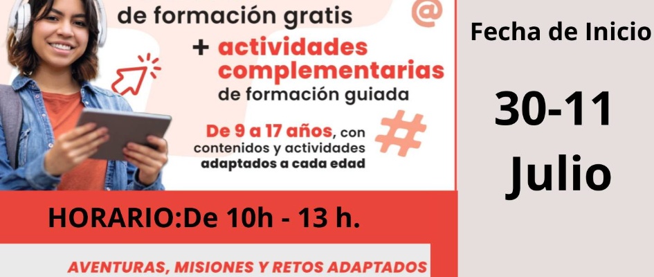 ABIERTAS LAS INSCRIPCIONES PARA CAMPAMENTO DIGITAL EN EL MES DE JULIO