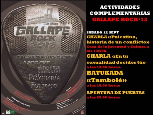 ACTIVIDADES COMPLEMENTARIAS GALLAPE ROCK 2012