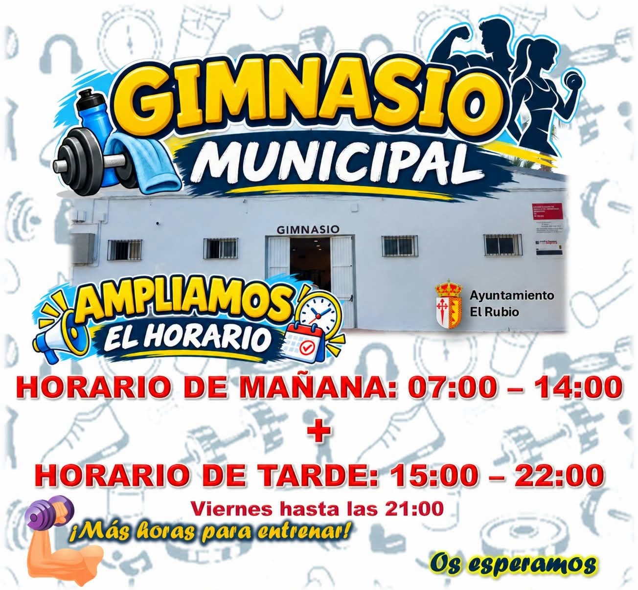 Ampliación del horario del Gimnasio Municipal
