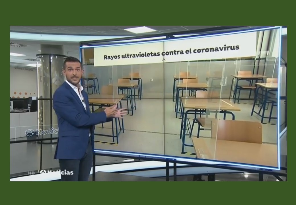 Antena 3 noticias, recoge también las actuaciones de seguridad en nuestro colegio