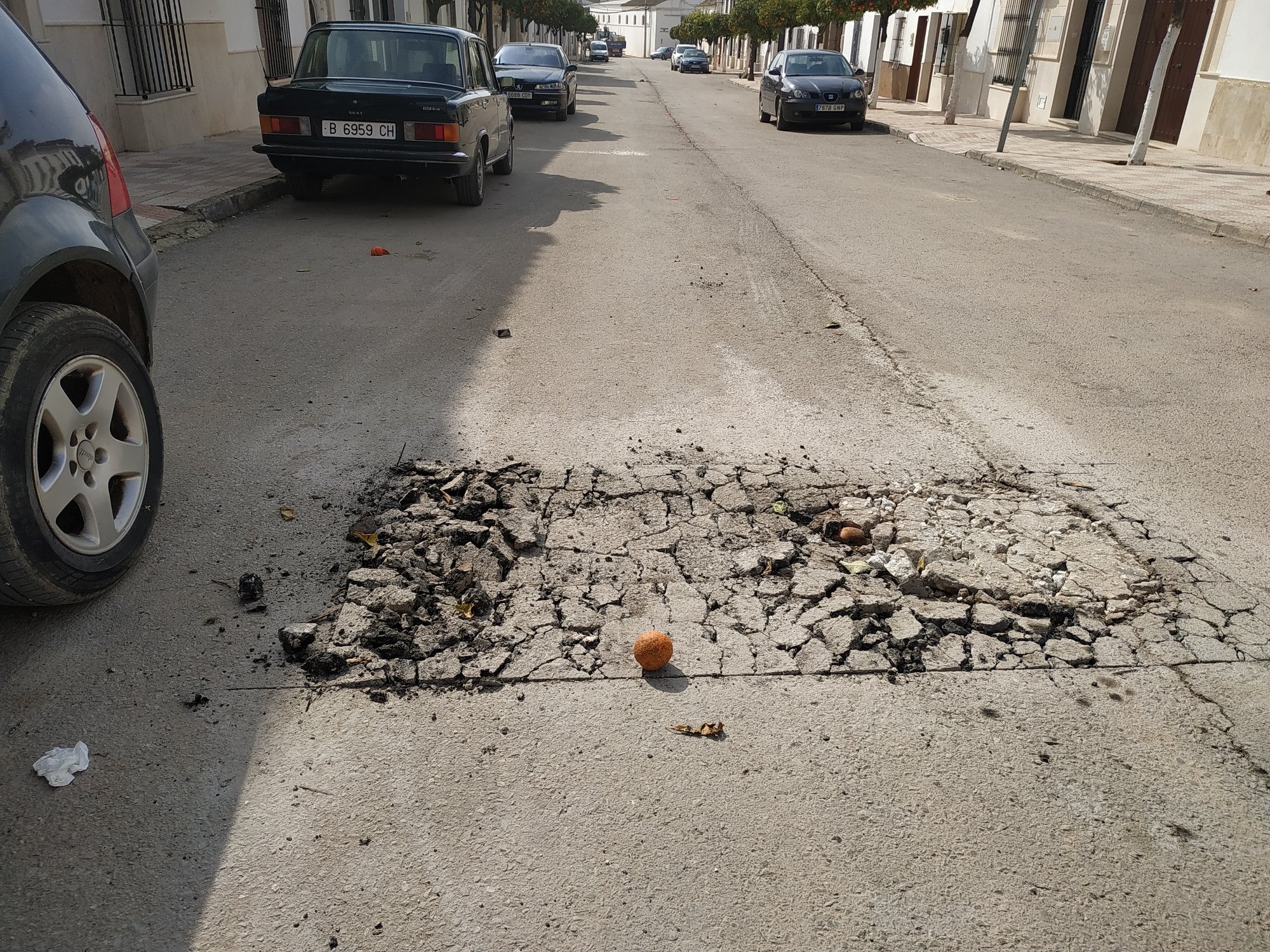 Arreglo de baches en las calles del municipio