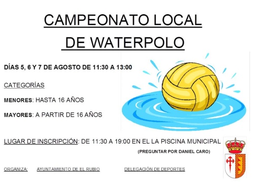 CAMPEONATO LOCAL DE WATERPOLO 2013
