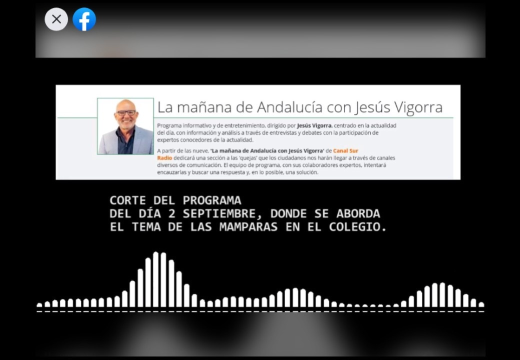 El programa de radio de jesús Vigorra, de canal sur, en El Rubio