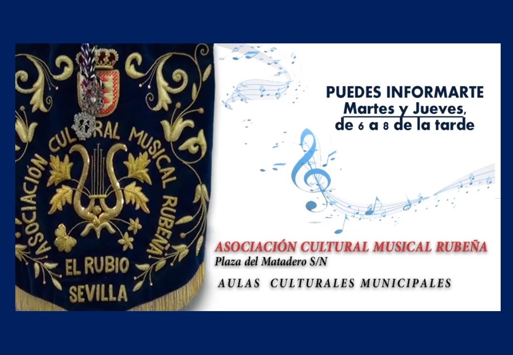 La Asociación Cultural Musical Rubeña invita a participar en la Banda de la localidad.