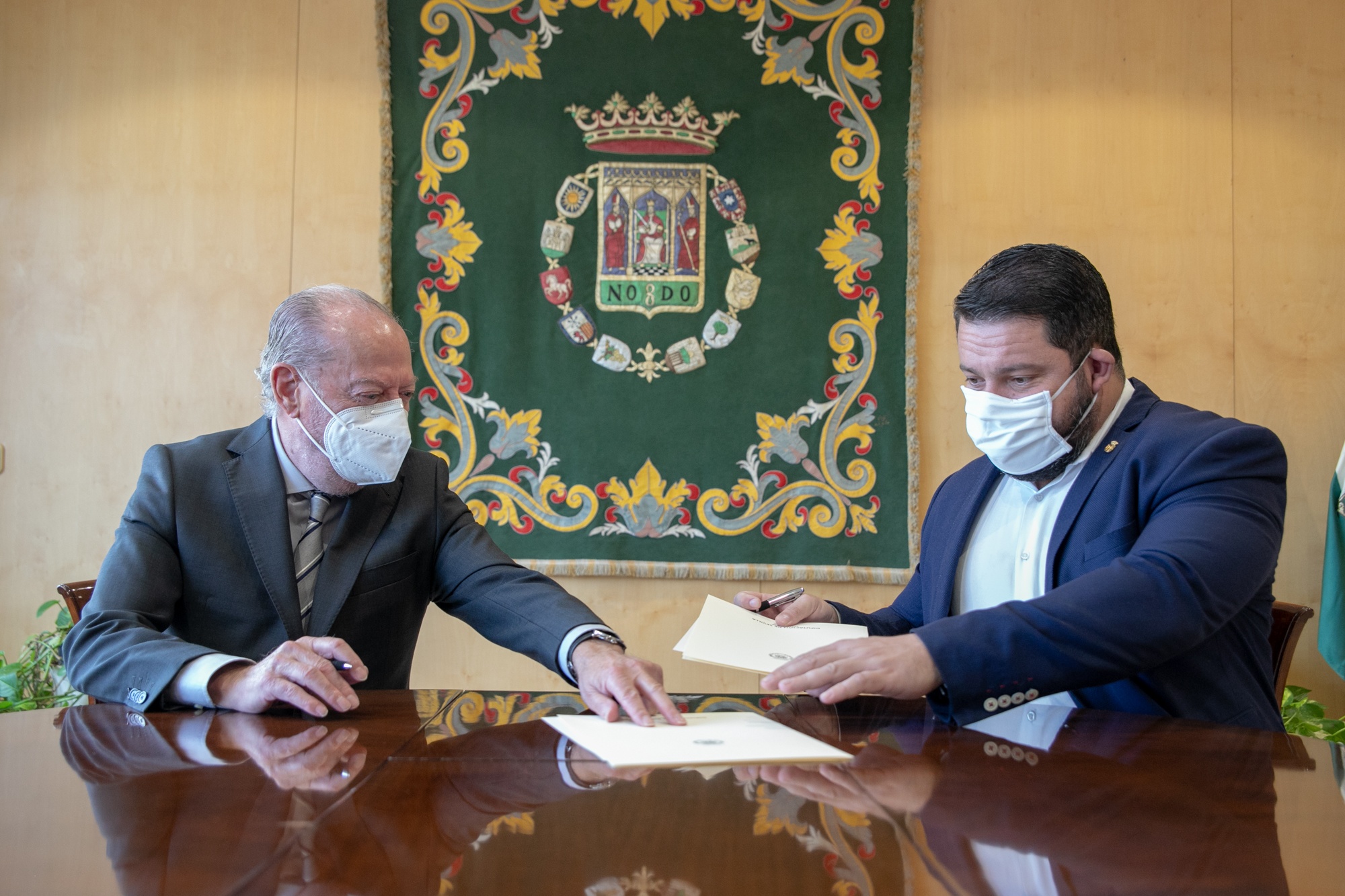 La Diputación cede un tramo de la carretera provincial SE-9205 al Ayuntamiento de El Rubio
