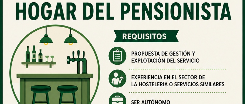 OFERTA DE EMPLEO PARA GESTIONAR EL BAR DEL HOGAR DEL PENSIONISTA