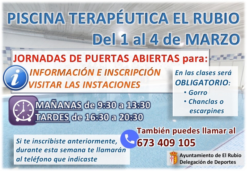 PISCINA CUBIERTA TELÉFONO