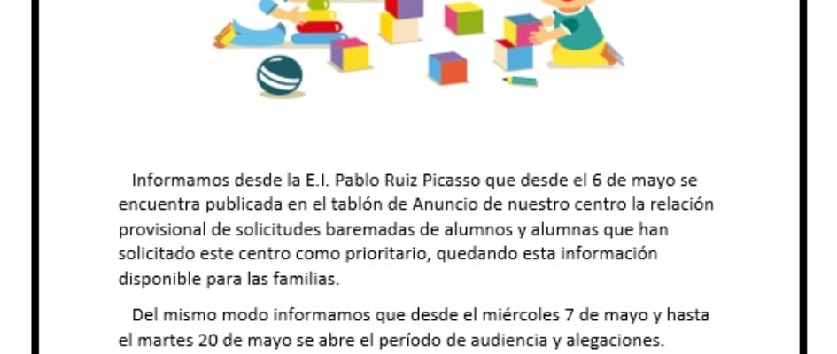 Plazo para las alegaciones de la Guardería