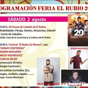 SÁBADO 2 DE AGOSTO. FERIA 2025