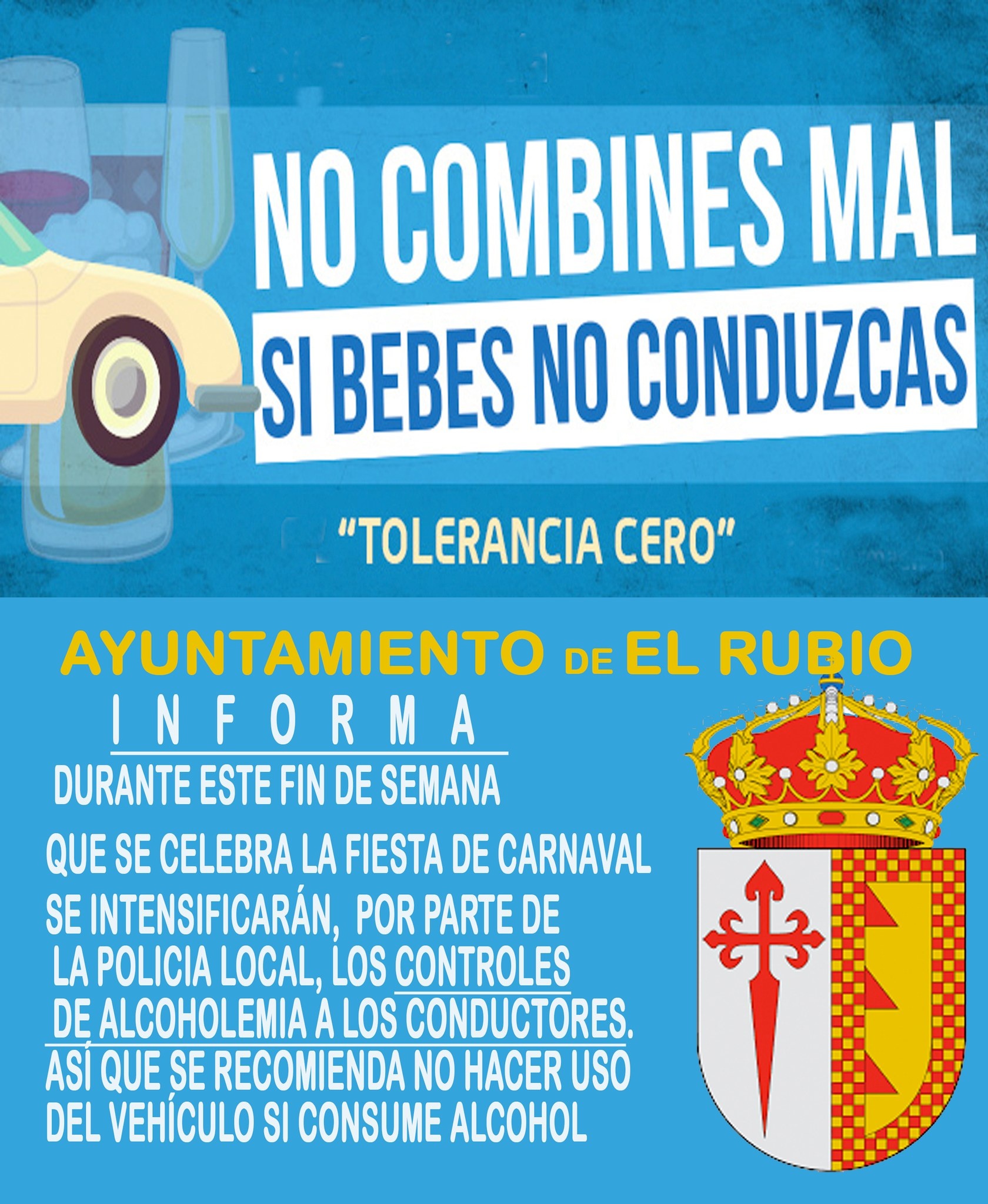 SI BEBES , NO CONDUZCAS