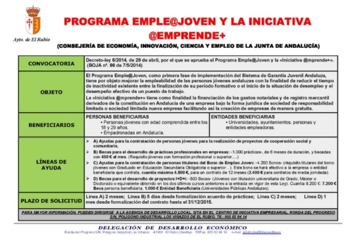 PROGRAMA EMPLEA JOVEN 2014.